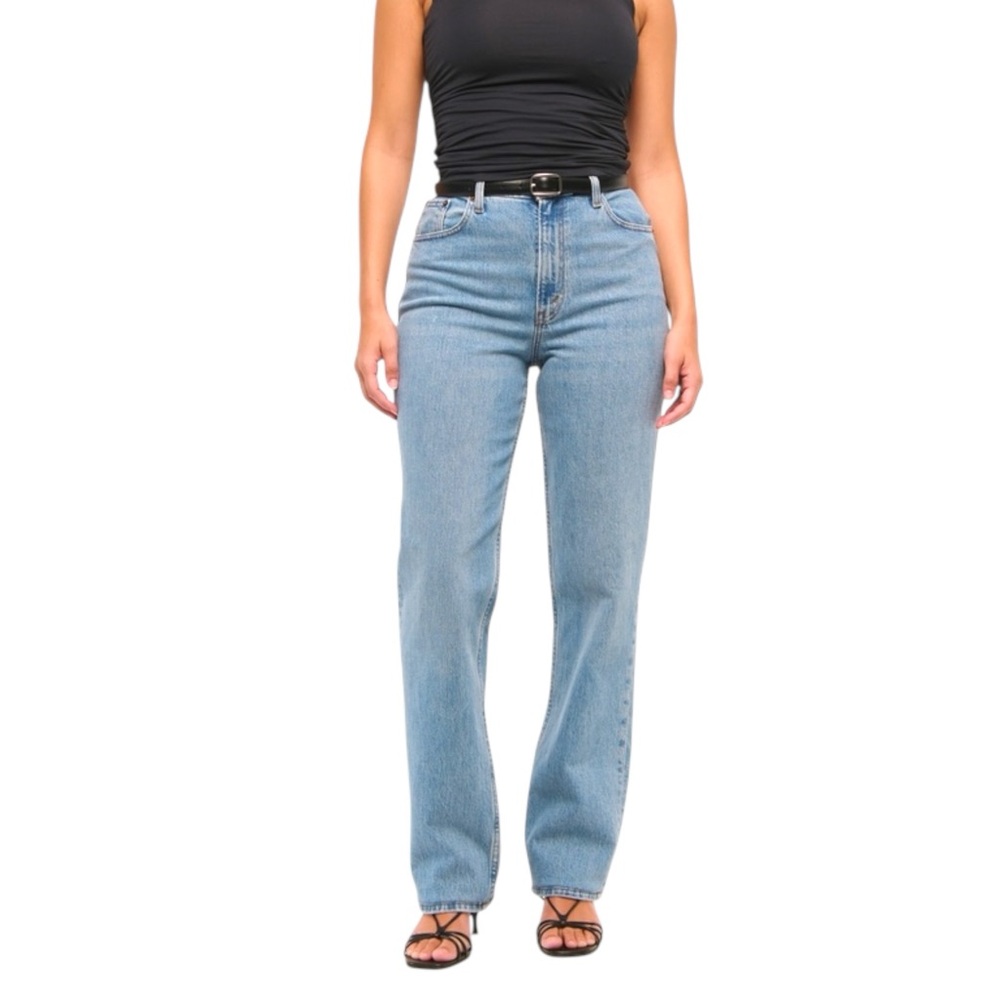 Abercrombie & Fitch Light Blue Straight Leg Jeans